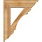 Ekena Millwork Olympic Traditional Rough Sawn Bracket w/ Offset Brace, Western Red Cedar, 8"W x 30"D x 36"H BKT0806X30X36OLY01RWR - alternate 2